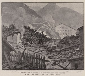 スイスの地滑り 作： Charles J. Staniland